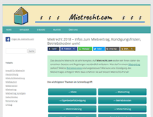 Tablet Screenshot of mietrecht.com