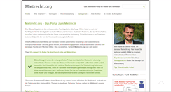 Desktop Screenshot of mietrecht.org